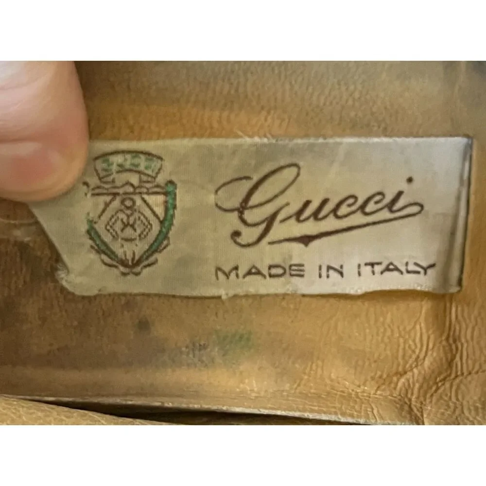 Vintage GUCCI Black Suede Horsebit Moccasin Loafers Italy Shoes  Mens Size 44 - Picture 4 of 10